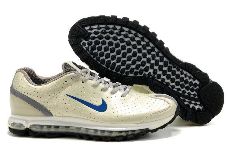 nike air max 2003 Men New Running Shoes White-blue